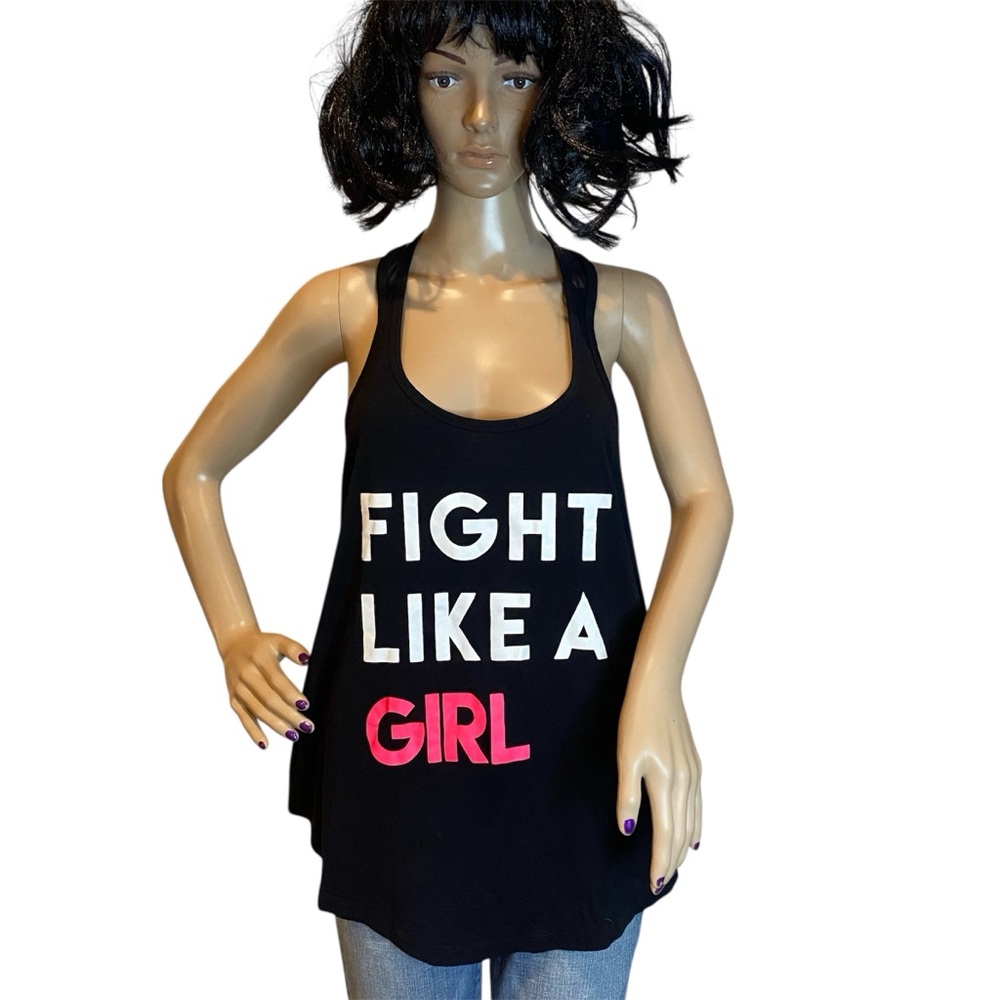 Torrid "Fight Like a Girl" Performance Athletic Tank Top Size 00 (Medium) EUC